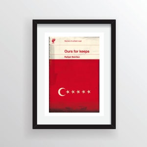 Liverpool FC print - LFC poster - football art - liverpool art - rafael benitez - fathers day - birthday for him