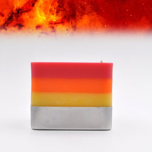 Rainbow Candle by Spiral Melt Candles Etsy