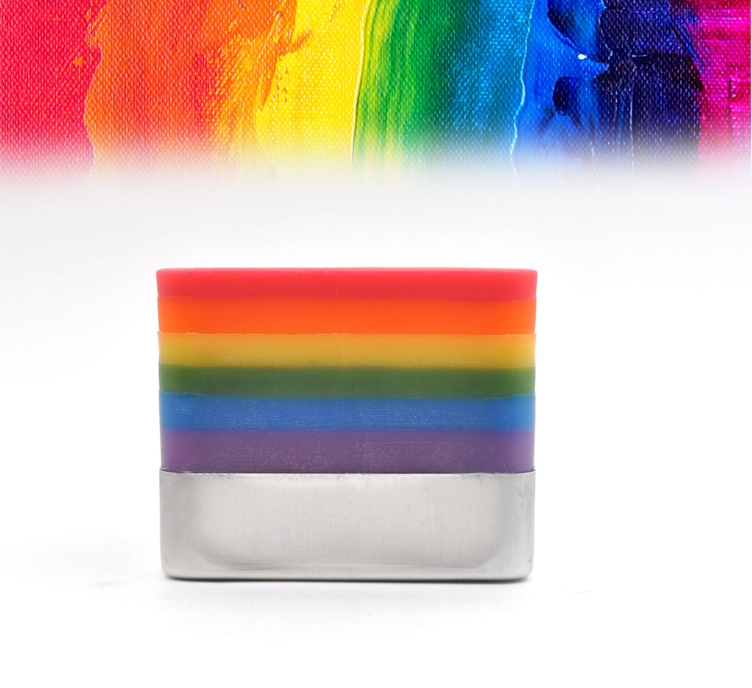 Rainbow Candle by Spiral Melt Candles Etsy