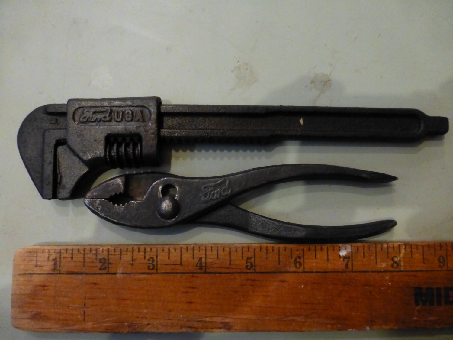 Vintage Ford Adjustable Wrench and Ford Pliers Antique Tools Etsy