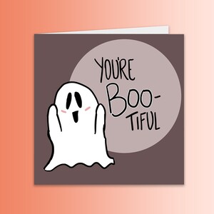 Kompliment Karte, Grußkarte, Gespenster Karte, Romantische Grußkarte, Freundin Jahrestag Karte, Ehefrau Jubiläum, Geisterjäger, Ghost Boo
