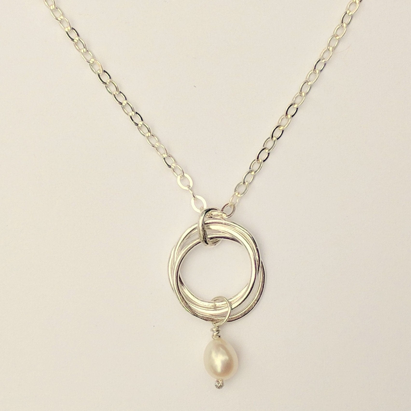 Green Fancy Jasper Stones Wire Wrapped on Fine Silver Ring and Sterling Silver Chain Semi Precious Gemstone Necklace Modern Necklace