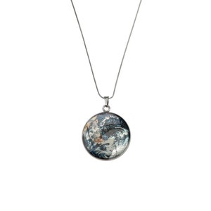 Planet Erde Anhänger I LOVE MY WORLD Metall - M170