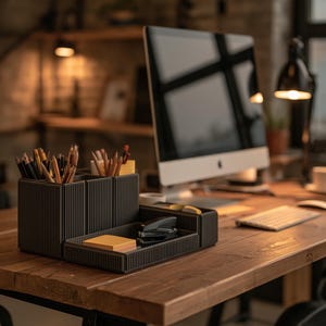 Modular Organizer, Interlocking Desk Storage Bins in 17 Sizes and 6 Colors