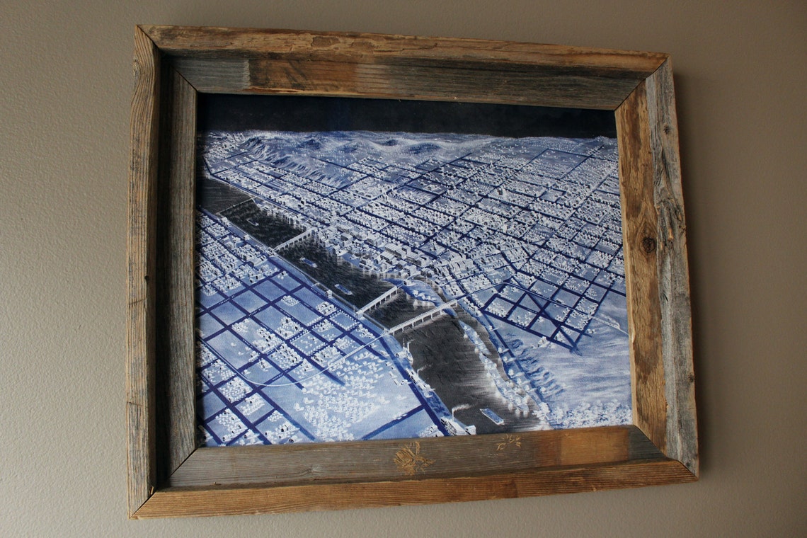 Grand Rapids 1868 Abstract Historic Print Unframed | Etsy