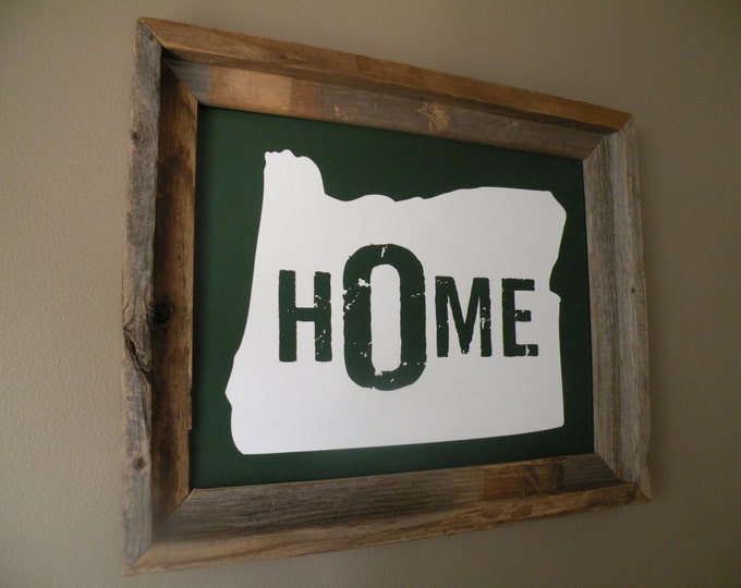 Oregon Home Print (Green) - Unframed