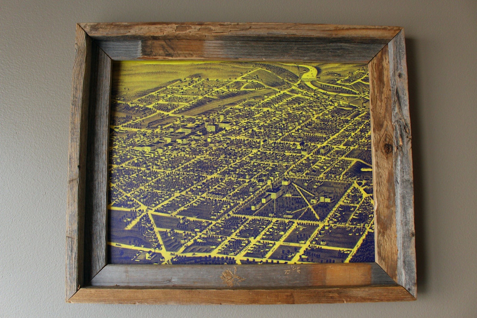 Ann Arbor 1880 Abstract Historic Print Unframed - Etsy