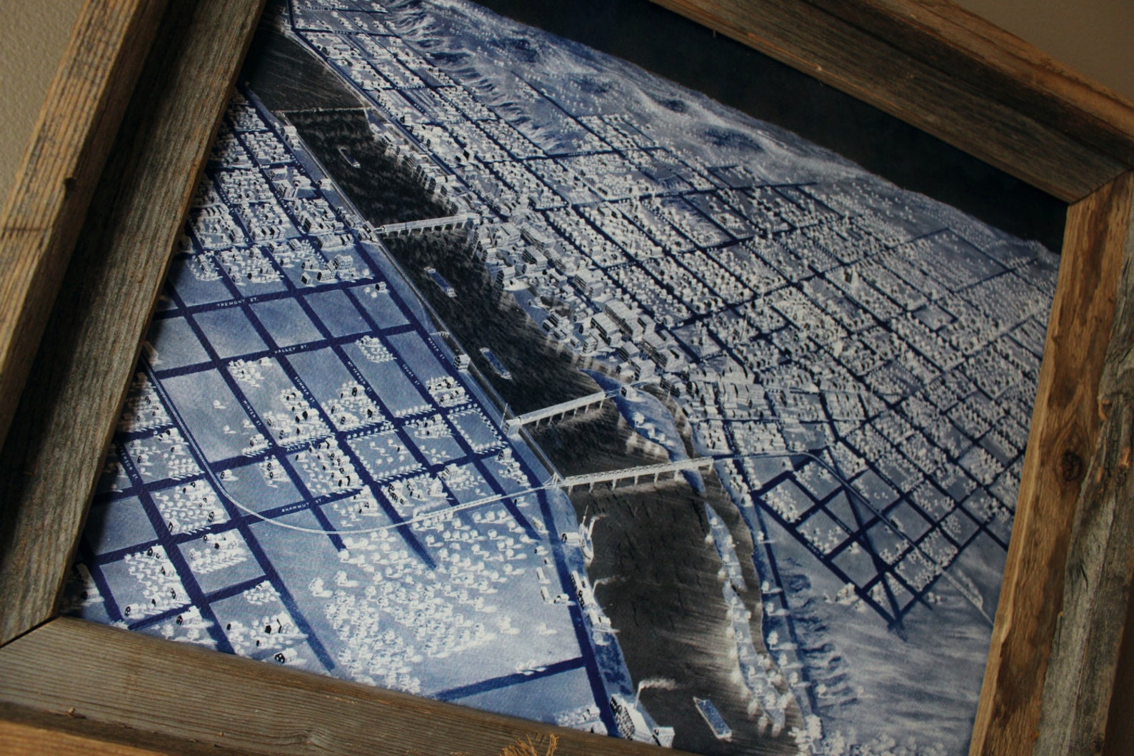 Grand Rapids 1868 Abstract Historic Print Unframed - Etsy