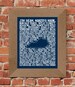 Bourbons of Kentucky Word Map fine Art Print (Dark Blue) - Unframed (11x14, 22x28) 