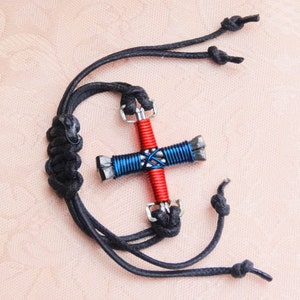 Customized Adjustable Cross Bracelet Gift Idea for Men image 4