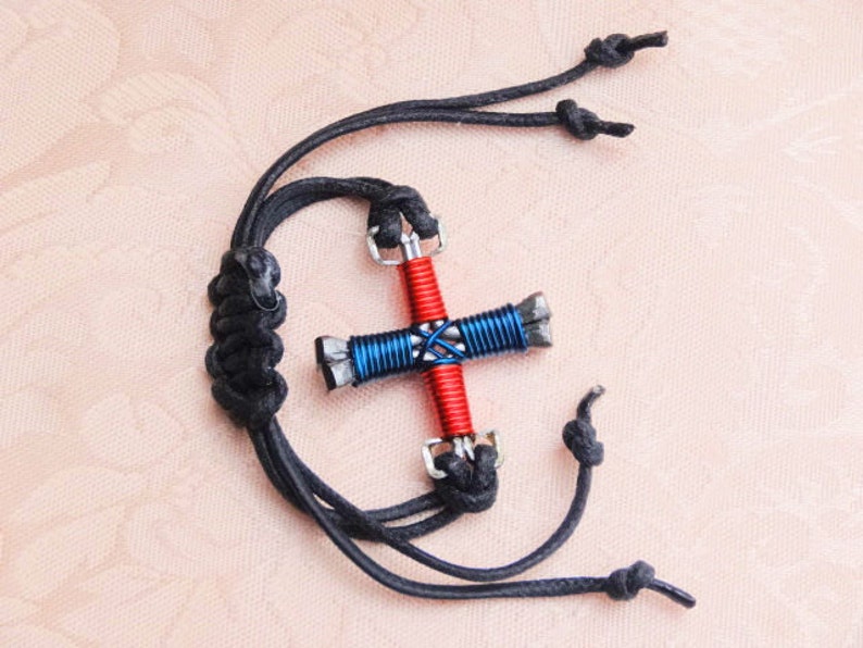 Customized Adjustable Cross Bracelet Gift Idea for Men image 4