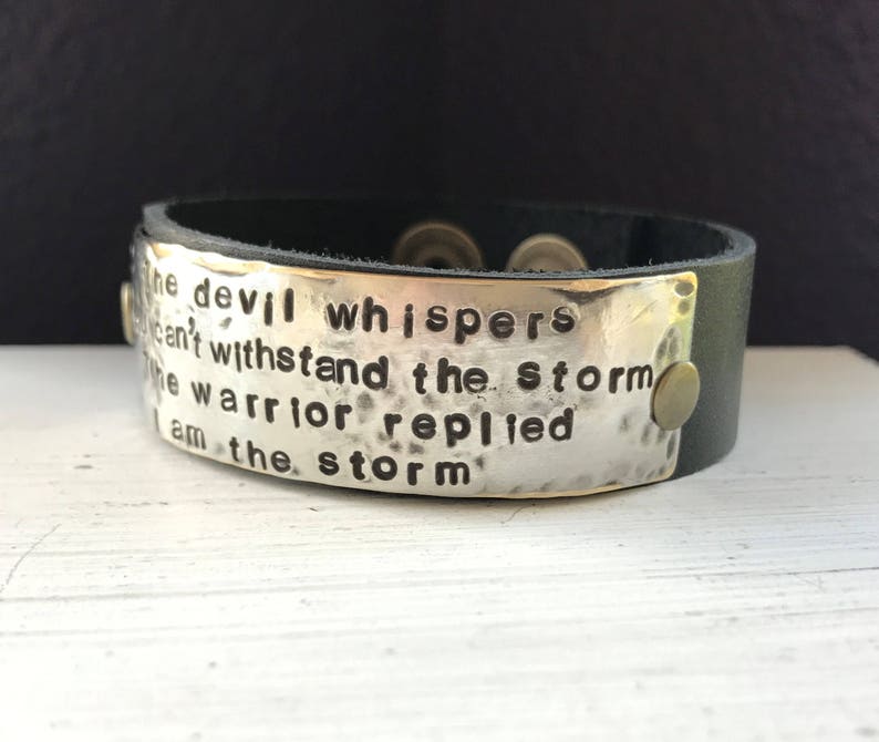 The Devil Whispers You Can't Withstand the Storm the - Etsy