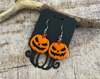 Earrings Earrings Pumpkin Polymer Clay Pumpkin