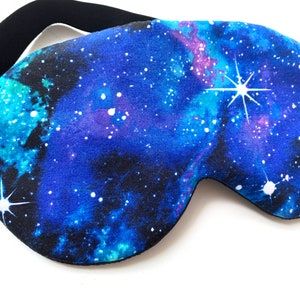 Schlafmaske Schlafbrille GALAXY Sternenhimmel Bild 3