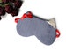 Sleep Mask with Cat Ears Stripe Lace cottagecore 