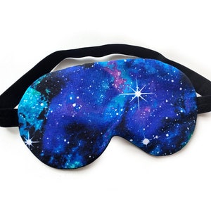 Schlafmaske Schlafbrille GALAXY Sternenhimmel Bild 2