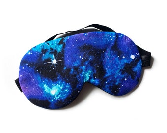 Schlafmaske Schlafbrille GALAXY Sternenhimmel