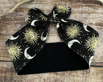 Hairband rockabilly sun and moon gothic Halloween tarot