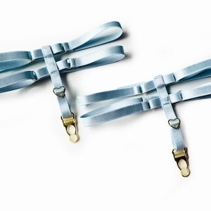 Garters Alice Garter Belt light blue adjustable Thigh Garter