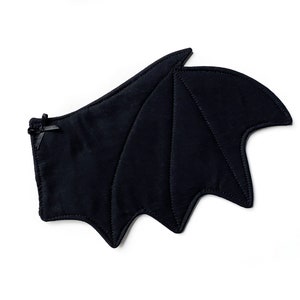 Mug Rug Coaster Bat Gothic Black Bat wing image 4