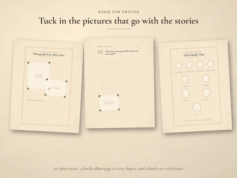 Tell Me Your Story Mom Memory Journal, Printable Mother Life Story Book, 250+ Questions, Guided Journal Gift for Mom from Daughter Son image 5