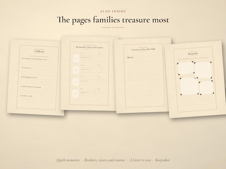 Dad Memory Journal, 250+ Questions, Guided Life Story Book (Digital Download) image 9