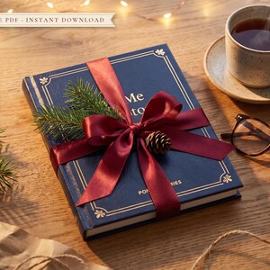 Tell Me Your Story, Dad memory journal wrapped as a Christmas gift