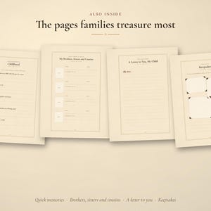 Tell Me Your Story Mom Memory Journal, Printable Mother Life Story Book, 250+ Questions, Guided Journal Gift for Mom from Daughter Son image 9