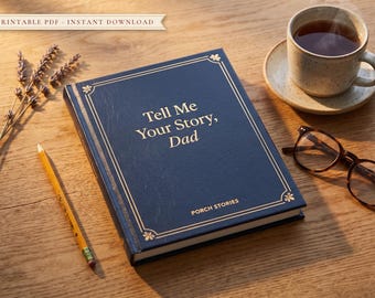 Dad Memory Journal, 250+ Questions, Guided Life Story Book (Digital Download)