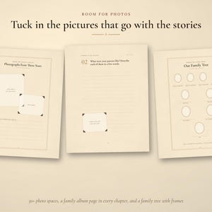Tell Me Your Story Grandma Memory Journal, Printable Grandmother Life Story Book, 250+ Questions, Guided Journal Gift for Grandma image 5