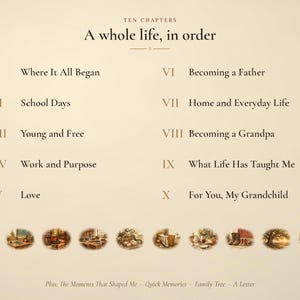 Grandpa Memory Journal, Printable Life Story Book, 250 Questions (Digital Download) image 5