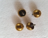 Vintage Brass Ball Screw In Jewelry Box Feet Box Hardware Doll House Jewelry Craft Box Tea Caddy Clock Feet Set of 4 Pieces 1 2 quot Diameter