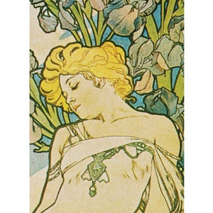 Alphonse Mucha DIGITAL Marcadores imprimibles Conjunto de 8.