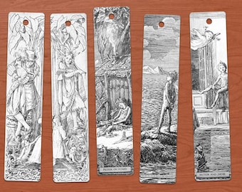 Peter and Wendy or Peter Pan DIGITAL Printable Bookmarks Set of 10.