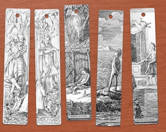Peter und Wendy oder Peter Pan DIGITAL druckbare Lesezeichen Set von 10.