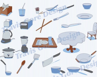 Kitchen Utensil Vector Clipart