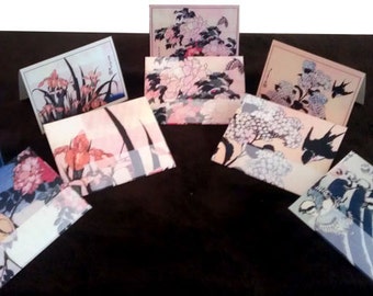 Hokusai DIGITAL Printable Greeting Card and Matching Envelope 5-Pack