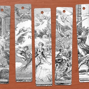 Peter and Wendy or Peter Pan DIGITAL Printable Bookmarks Set of 10. image 2