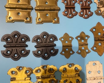 Vintage Cabinet Butterfly Hinges- Lot of 45