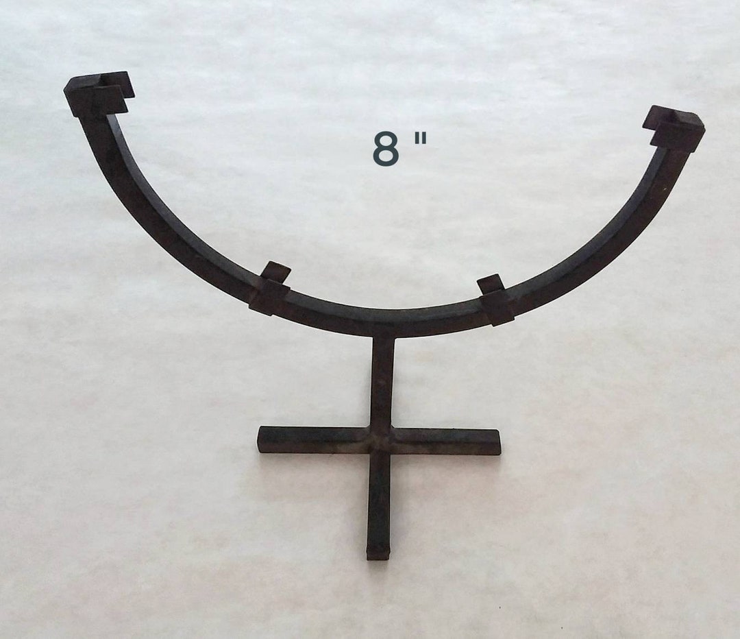 Round Stand for Stained Glass Display Black Metal 8 Etsy