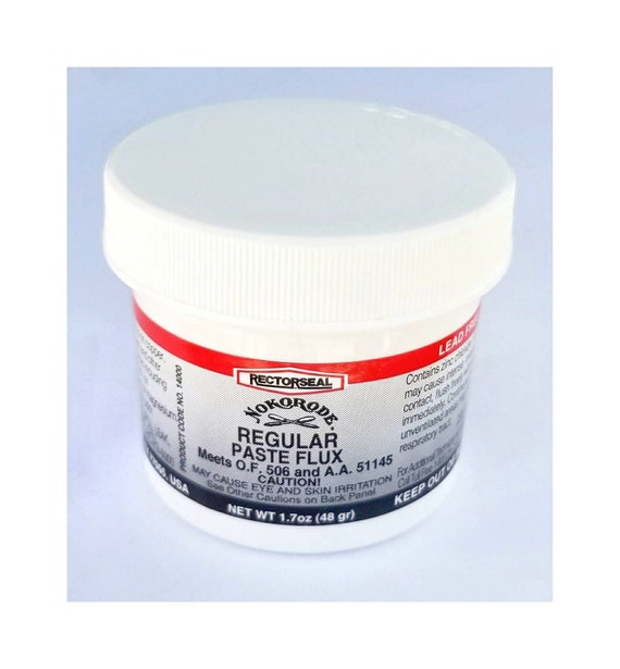 Nokorode Paste Flux. Formulated for Stained Glass, Copper Foil or Came.  Lead Free Metals, Wire & Decorative Soldering. 