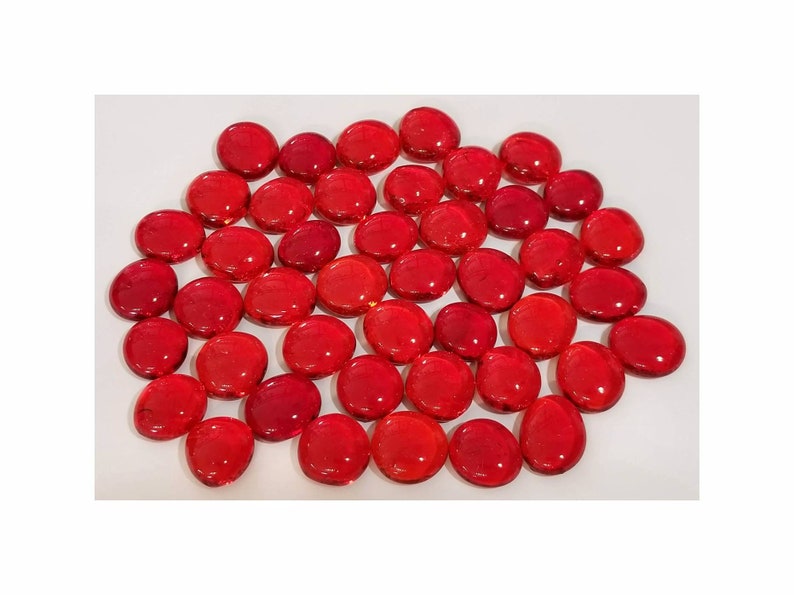 Lt. Red Glass Nuggets for Stained Glass. Stepping Stones Etsy