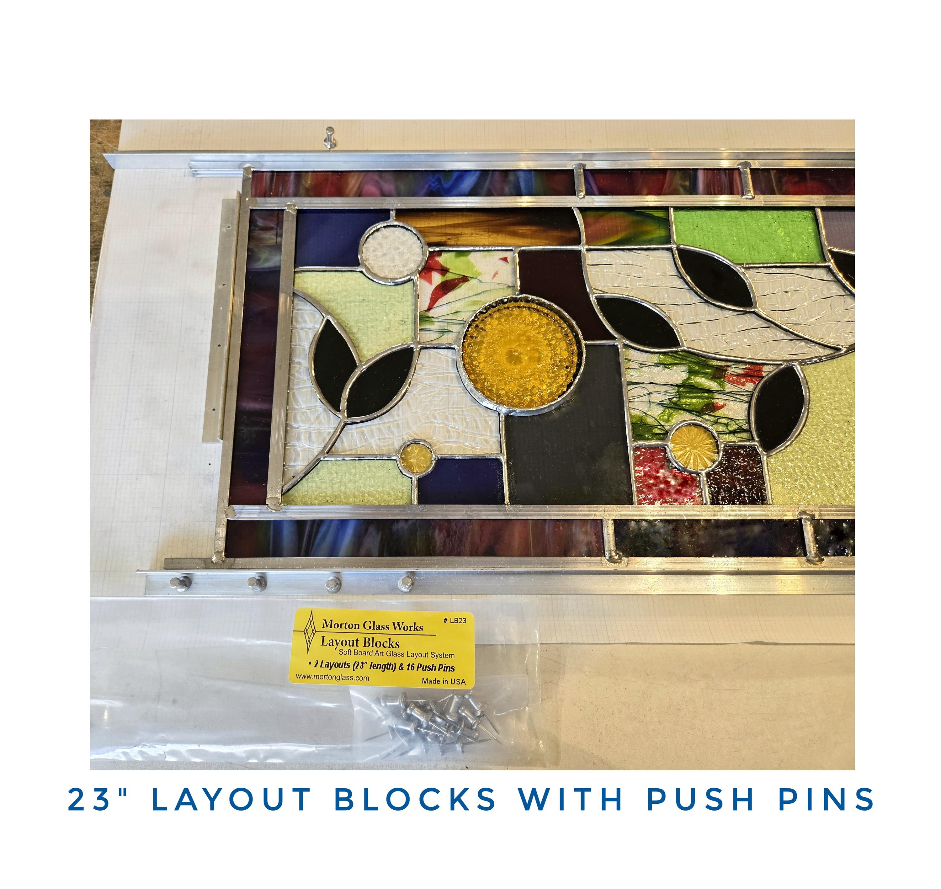 Pin Like Blocks 6'' Morton System Layout Blocks. Stained Glass Tool. Create Straight ...
