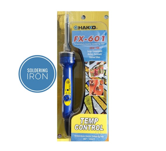 Soldering Iron, Hakko for Stained Glass & Jewelry, Built-in Variable Temp  Control With 3/16 Tip. Free Shipping. 