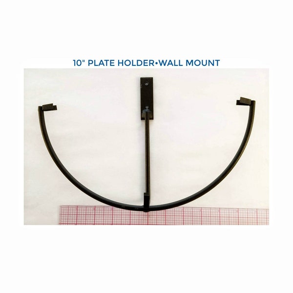 Wrought Iron Wall Plate Holder Etsy