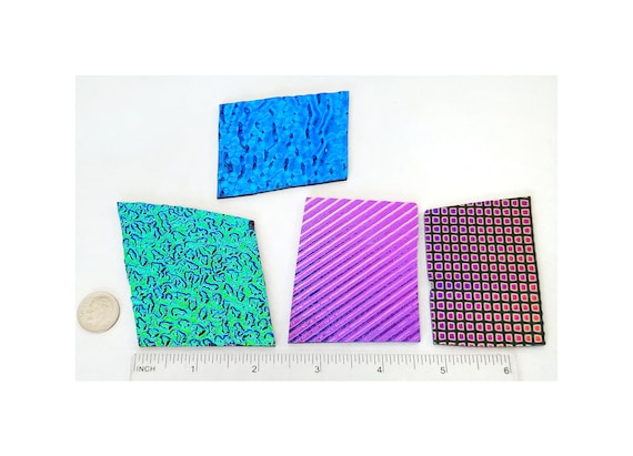 Bullseye Thin Iridescent Jewel Tones Glass Pack - 90 COE 5353