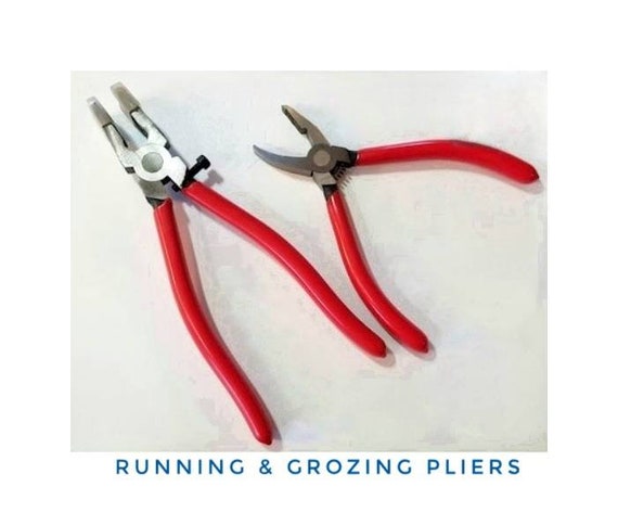 Use Grozing Pliers & Running Pliers to Break Glass