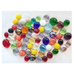 Glass Nuggets Sm. & Medium sizes. Stained Glass Mosaic. Assorted Colors, not painted. Steppingstones, Jewelry Supply, Mosaic Craft Projects.