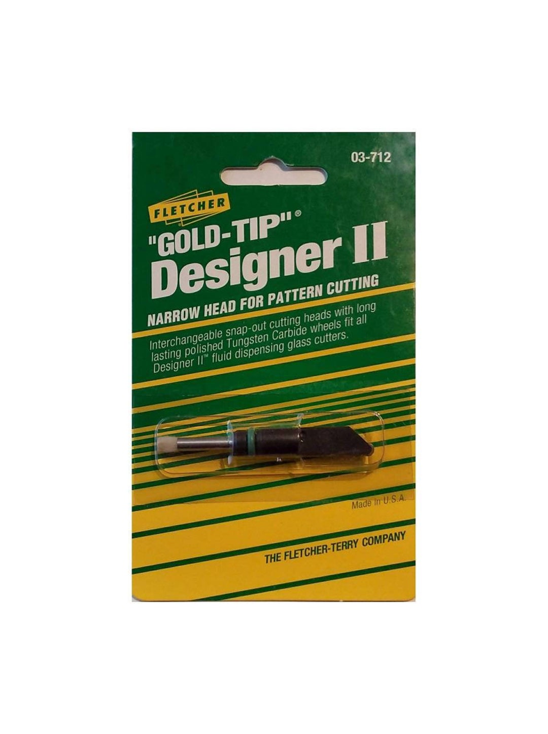 Stained Glass Cutter Head Replacement for Fletcher Palm Grip & Pencil Style Handles, Carbide