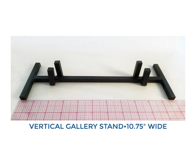 Stained Glass Display Stand. Black Metal Wrought Iron Frame for Fused